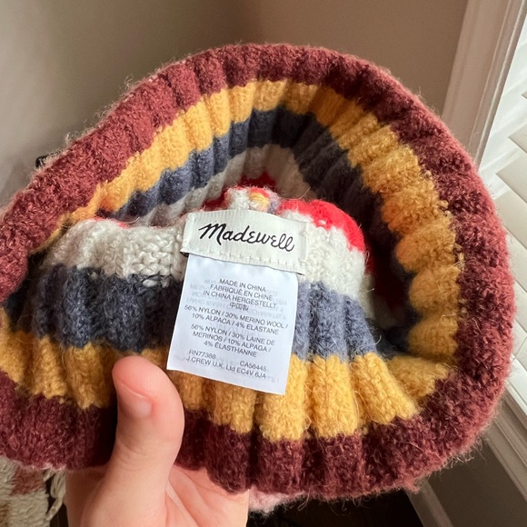 Madewell wool blend striped beanie - Picture 2 of 4